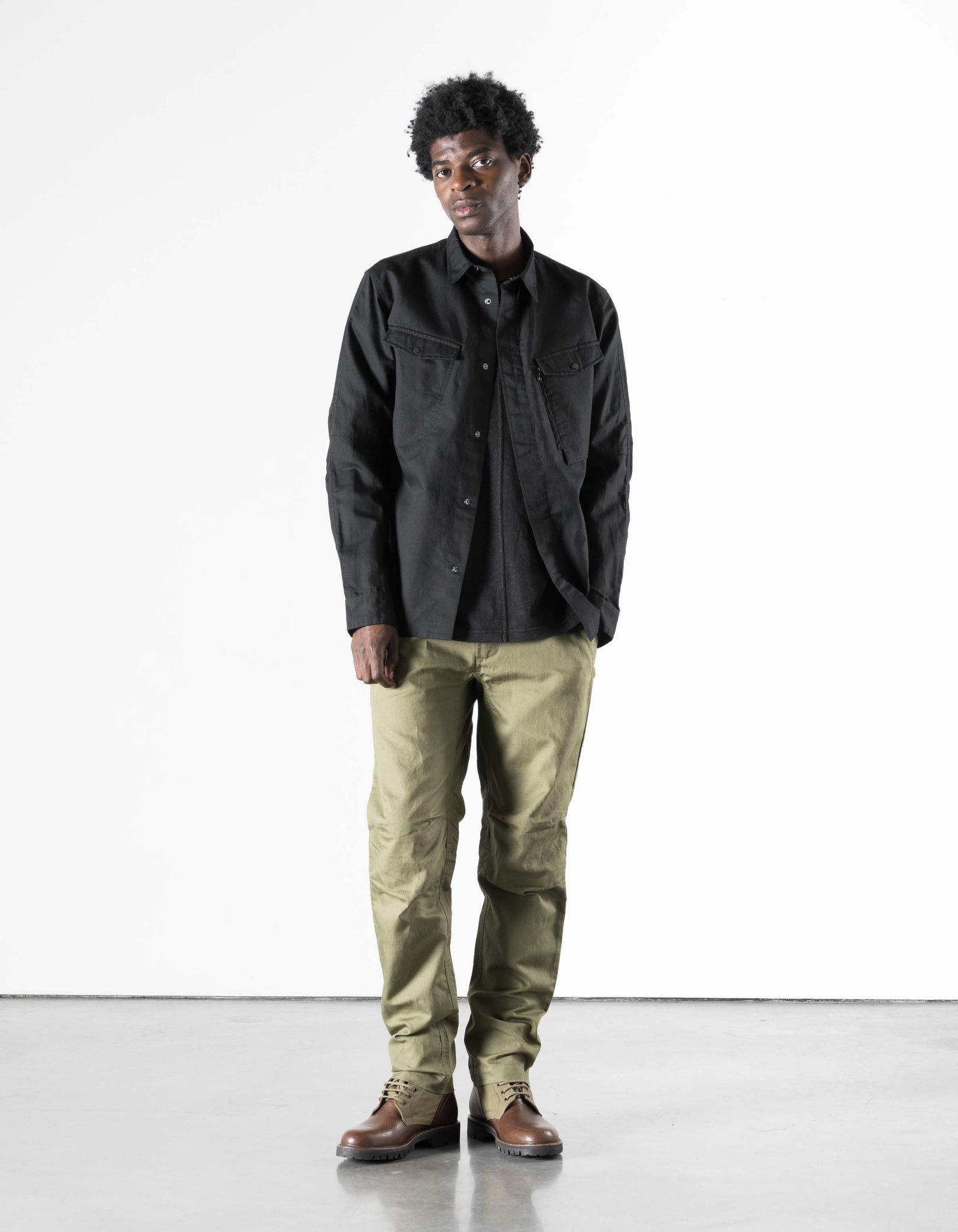 7401 WR Hemp Custom Pants Olive OG-107F