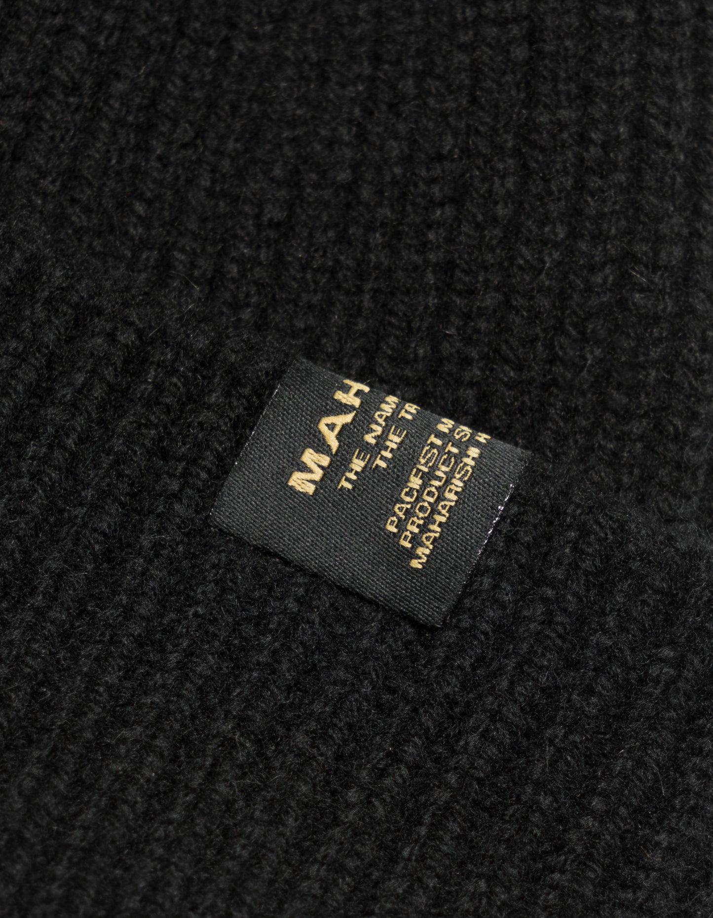9153 Wool MILTYPE Beanie Black