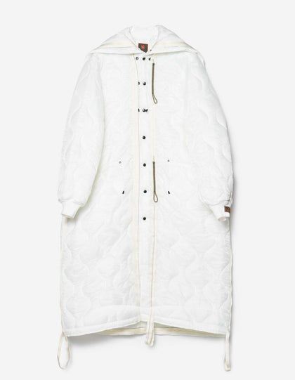 1598 Upcycled U.S. Army Inspector Parka White