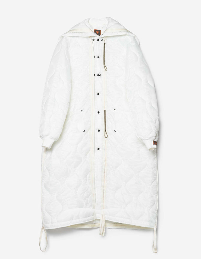 1598 Upcycled U.S. Army Inspector Parka White