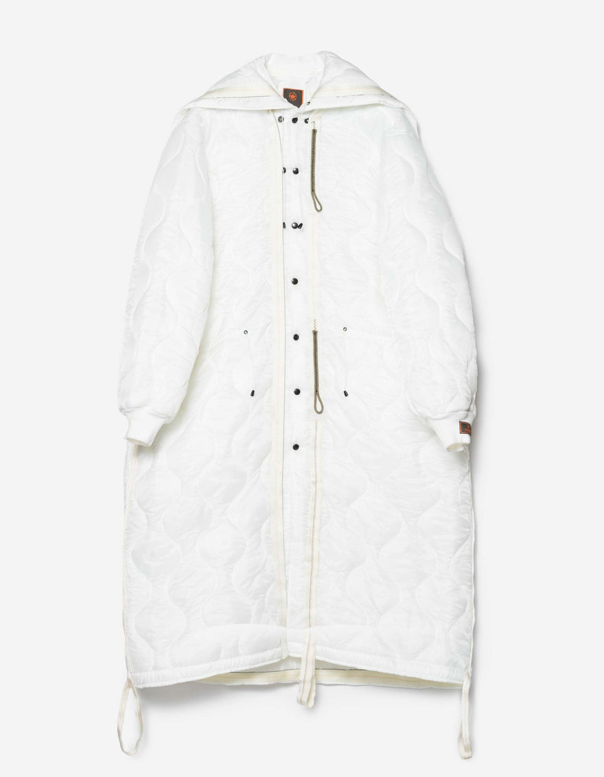 1598 Upcycled U.S. Army Inspector Parka White