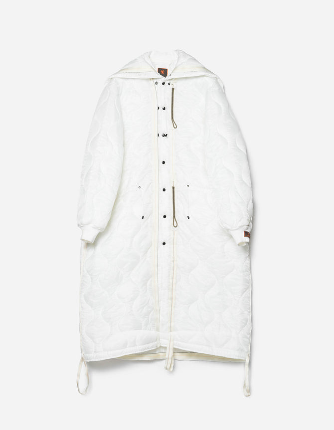 1598 Upcycled U.S. Army Inspector Parka White