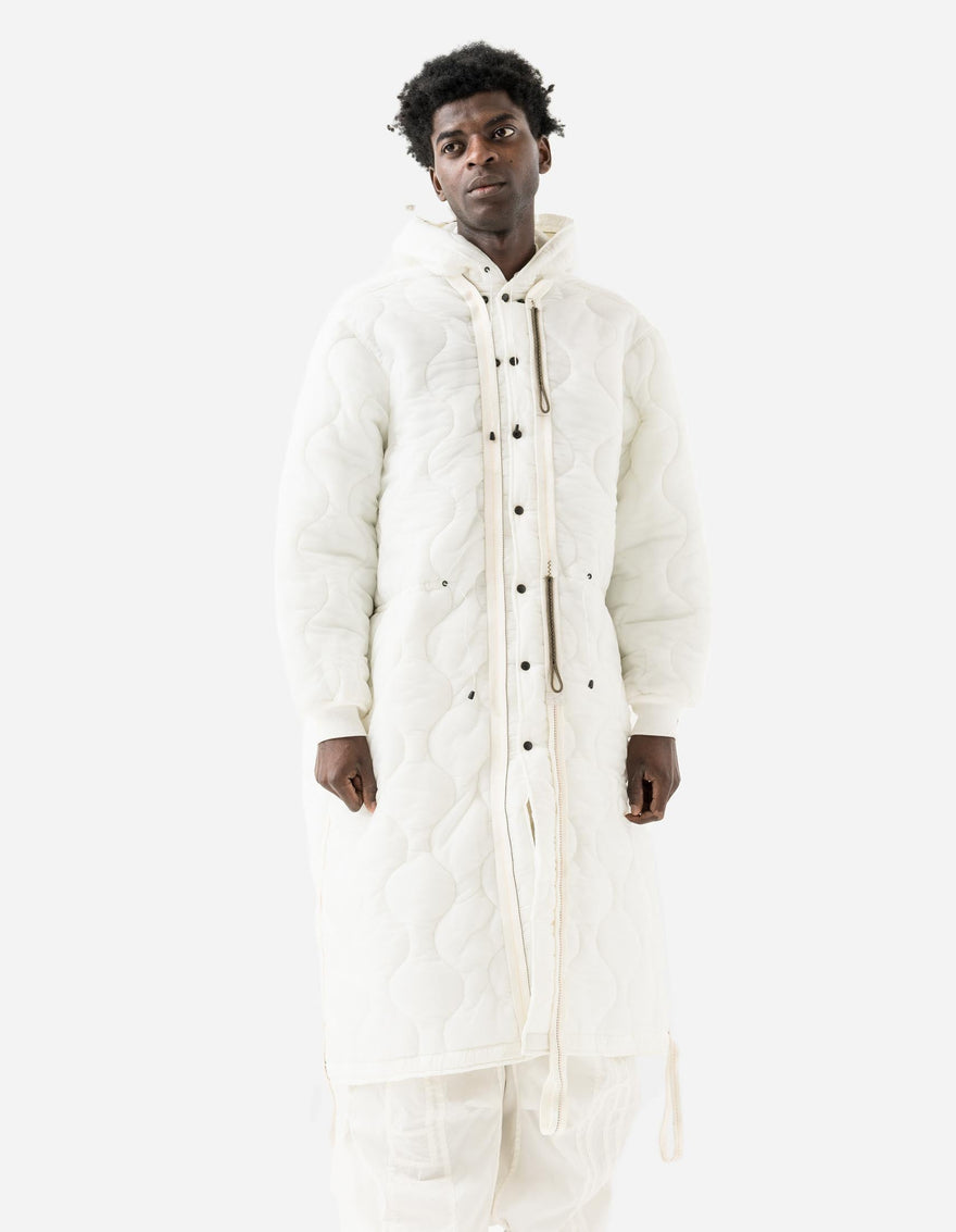 1598 Upcycled U.S. Army Inspector Parka White