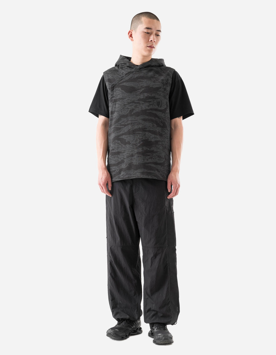 7271 Camo Hooded Prayer Gilet Subdued Night