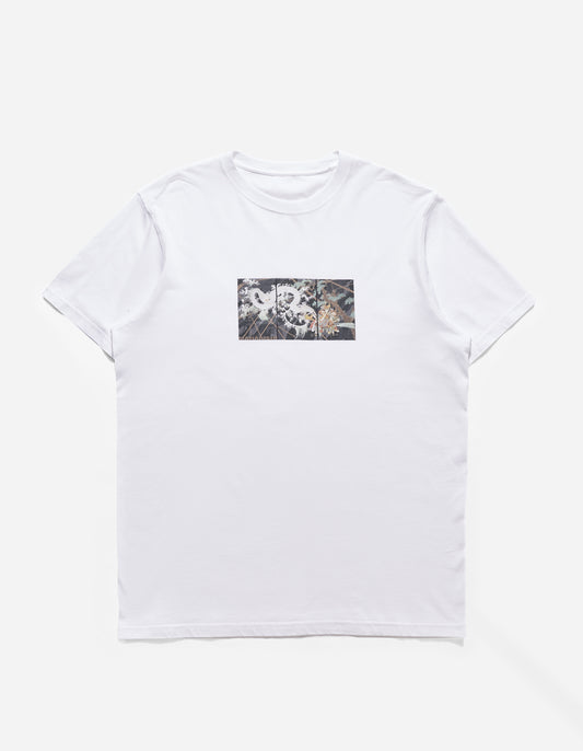 1011 Triptych Water Dragon T-Shirt White