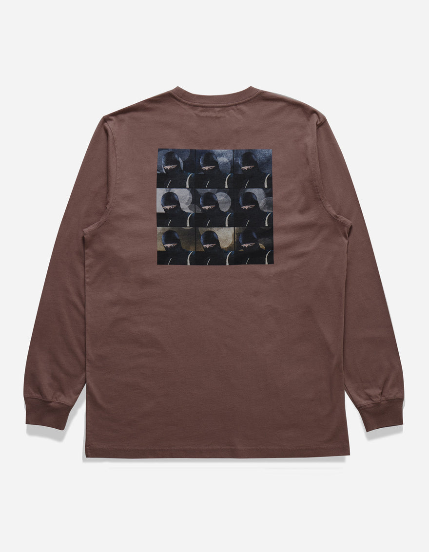1106 The Jaguar Mask L/S T-Shirt Murasaki Purple