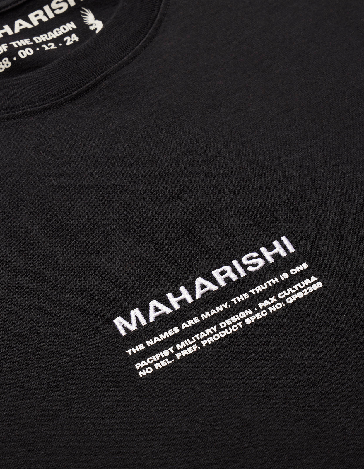 1255 Tibetan Sanskrit LS T-Shirt Black