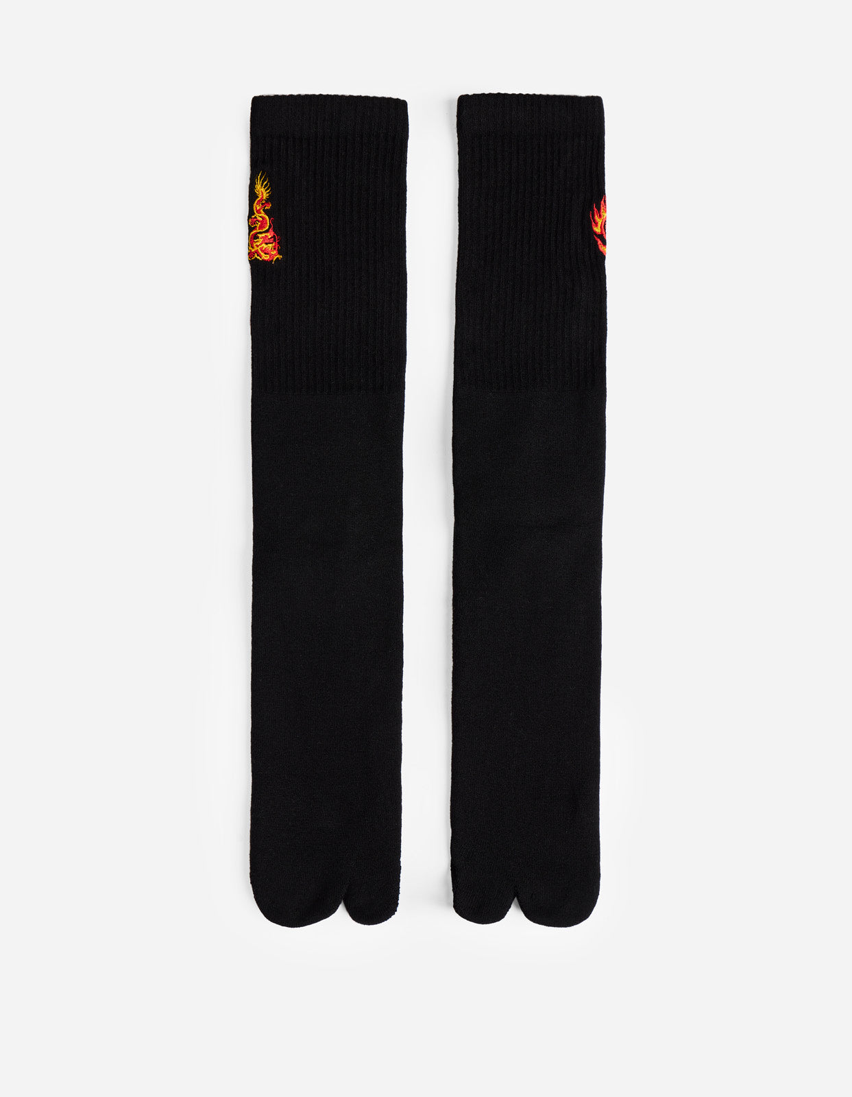 1263 Micro Dragon Tabi Sock 3 Pack Black/Black/Black