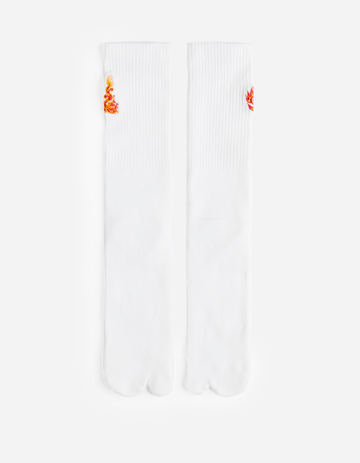 1263 Micro Dragon Tabi Sock 3 Pack White/White/White
