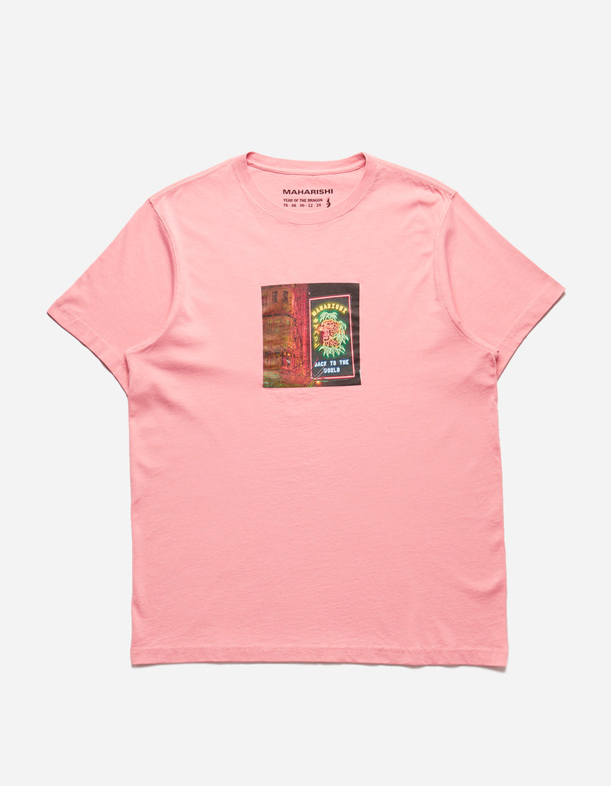 1281 Neon Tiger T-Shirt Flag Pink