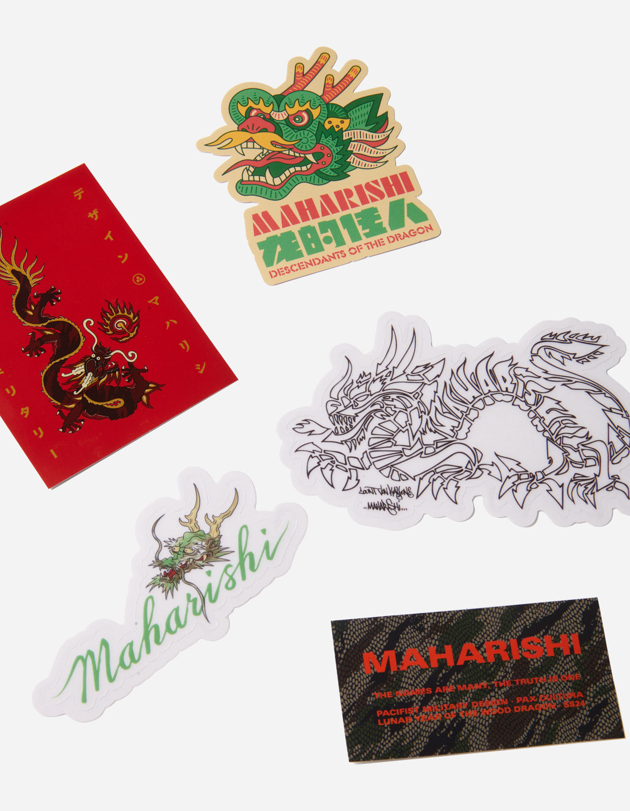 1294 Lunar Year of The Dragon Sticker Pack Multi