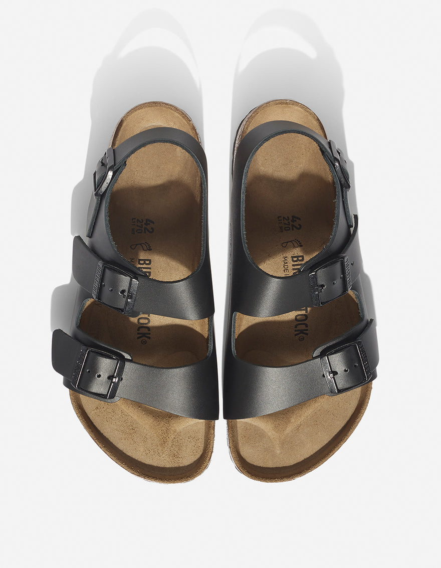 Birkenstock Milano Natural Leather Black