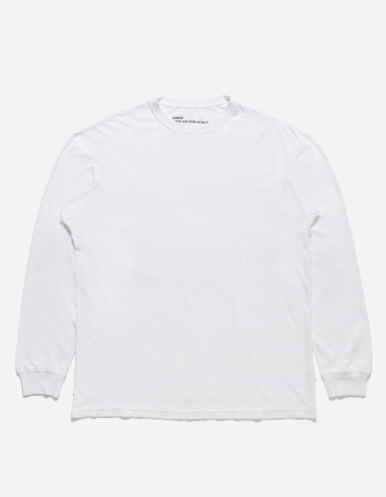 4030 Hemp Organic L/S T-Shirt White
