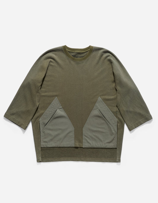 4056 Kimono-Cut Hemp Cordura® Crew Sweat Olive OG-107F