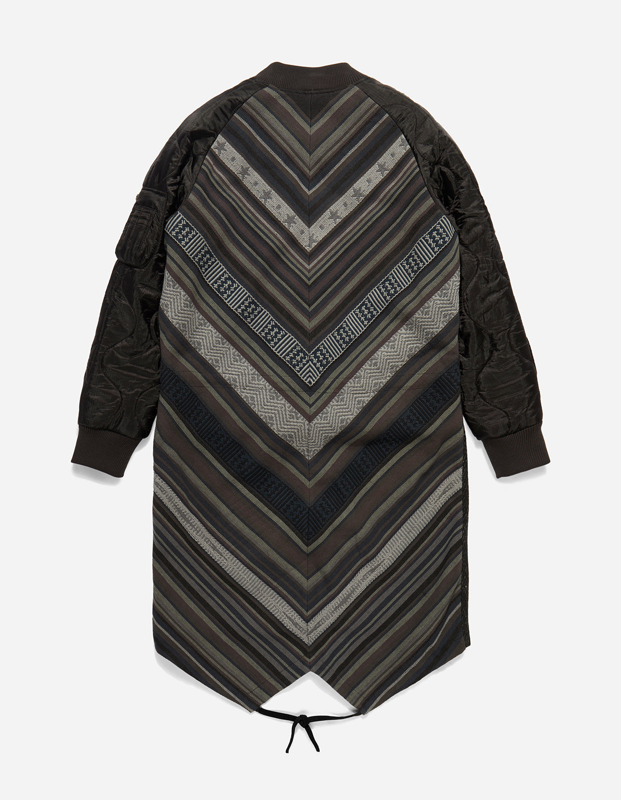 Cordura Camo Fishtail Parka 4087 Upcycled MA Fishtail Parka Black