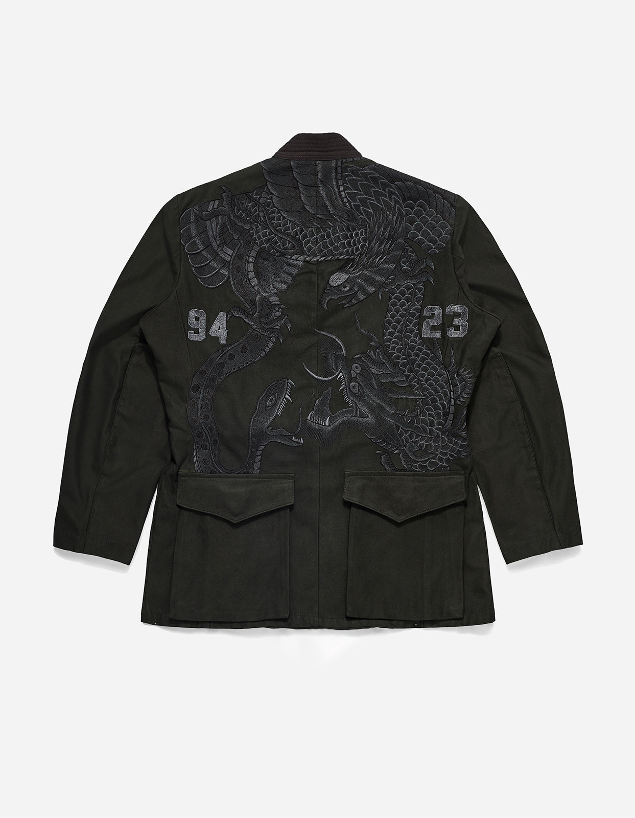 4096 Upcycled M59 Field Kimono Black O/D