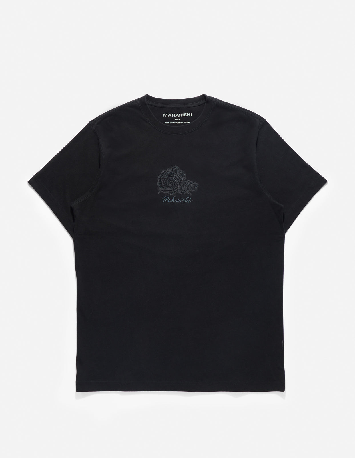 Maharishi | Thai Cloud Embroidered T-Shirt Black/Tonal