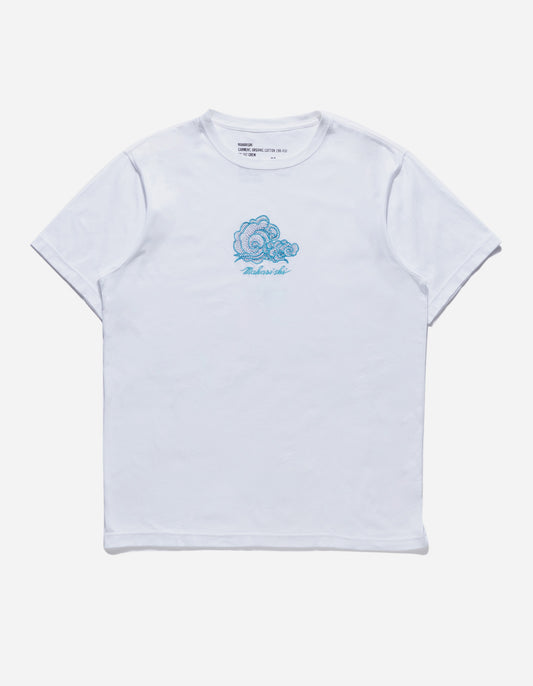 4218 Thai Cloud Embroidered T-Shirt White