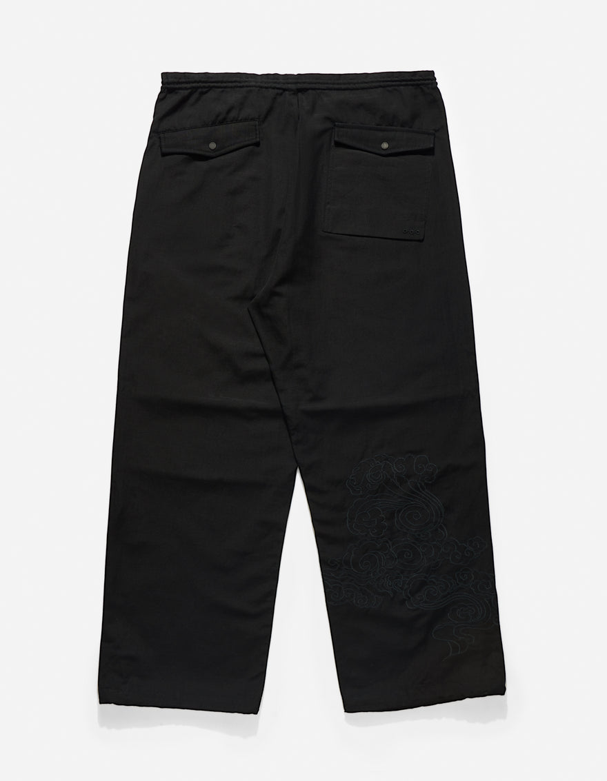 4219 Thai Cloud Embroidered Loose Snopants® Black/Tonal