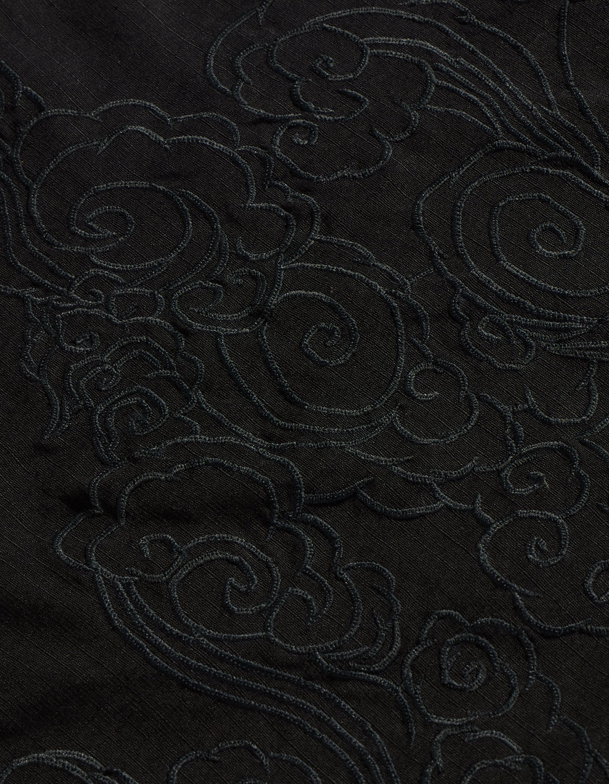 4219 Thai Cloud Embroidered Loose Snopants® Black/Tonal
