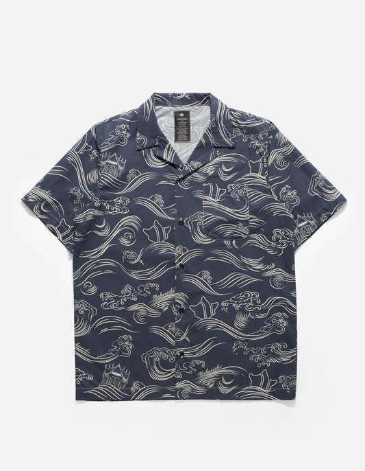 4263 Maha Songkran Summer Shirt Navy