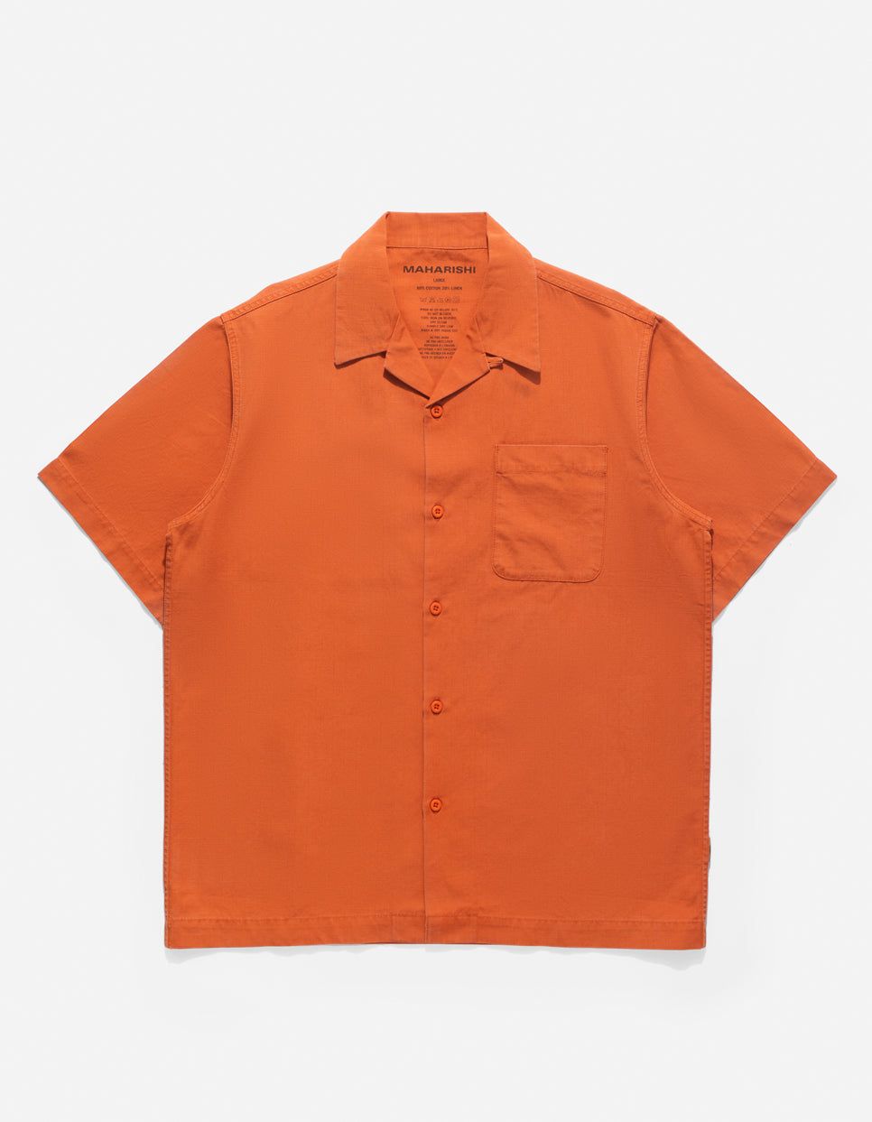 4325 Maharishi Camp Collar Shirt Rust