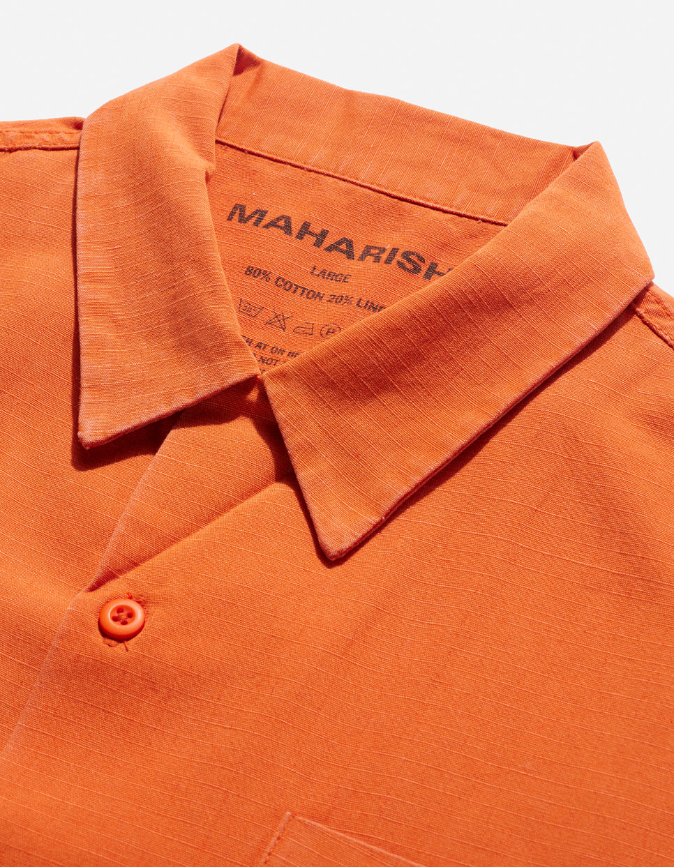 4325 Maharishi Camp Collar Shirt Rust