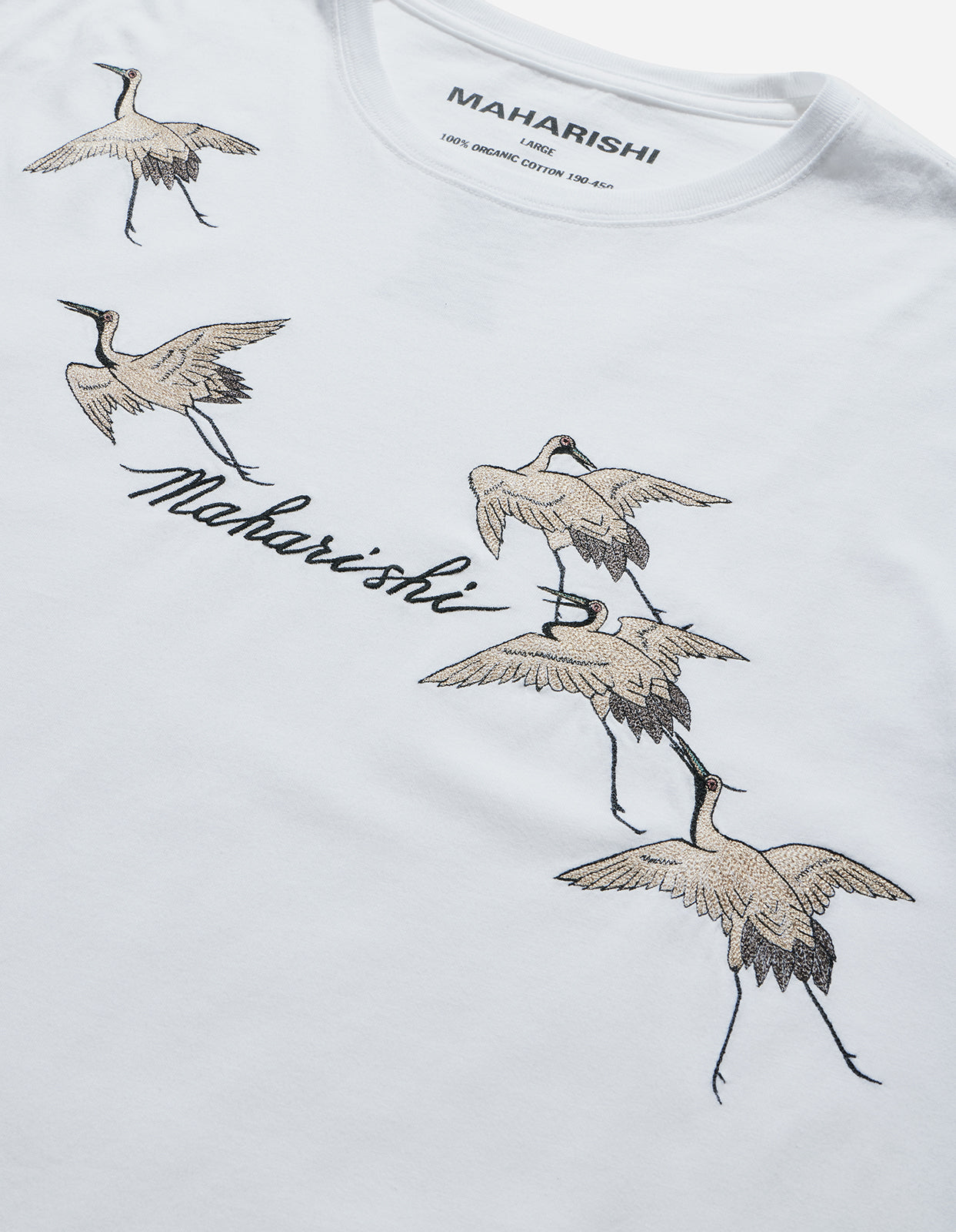 4507 Flying Peace Cranes T-Shirt White