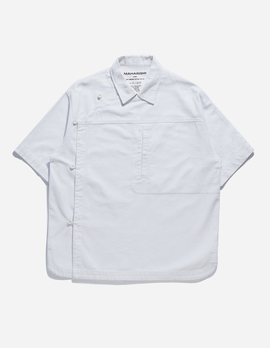 4512 Asym Monk Shirt White