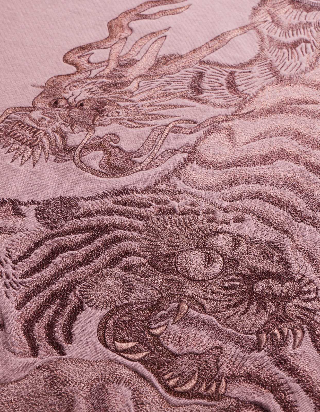 4545 Nekomata Embroidered Crew Sweat Murasaki Purple