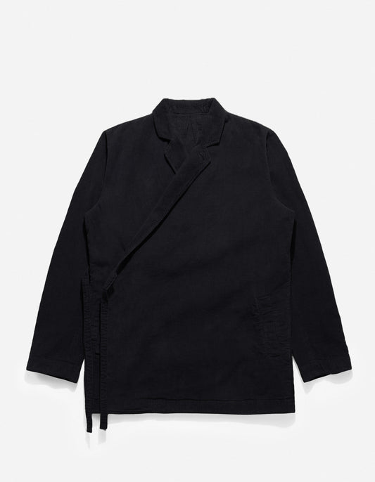 4567 Hemp Cord Kimono Blazer Black