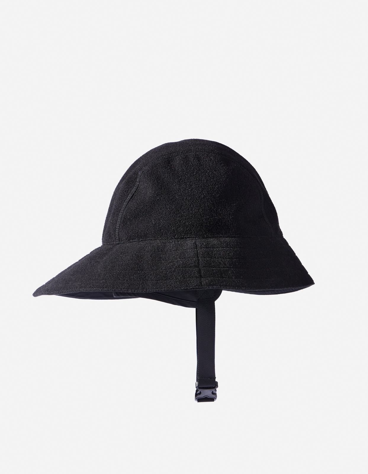 4607 Fleece Rain Bucket Hat Black