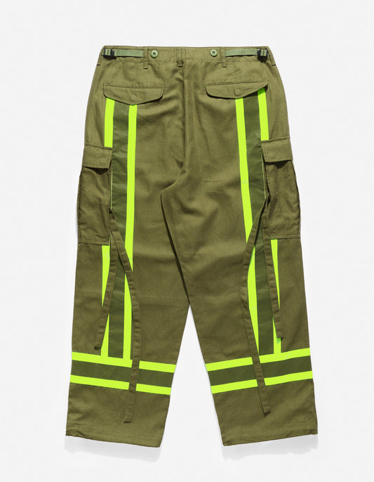 4611 Hi-Vis M65 Cargo Pants · Loose Olive/Neon Yellow