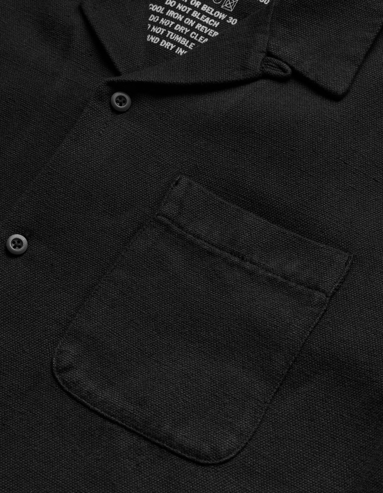 5005 Hemp Camp Collar Shirt Black