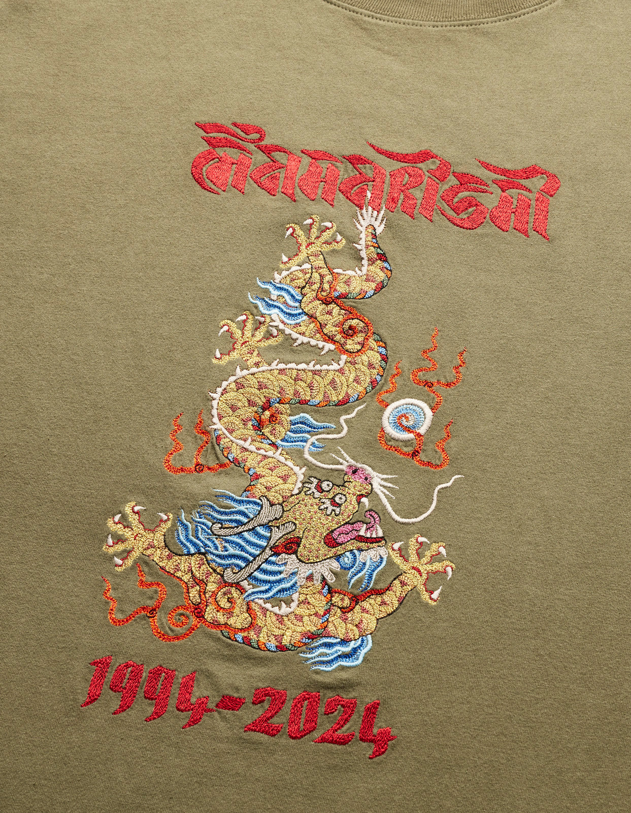 5017 Descending Dragon T-Shirt Olive