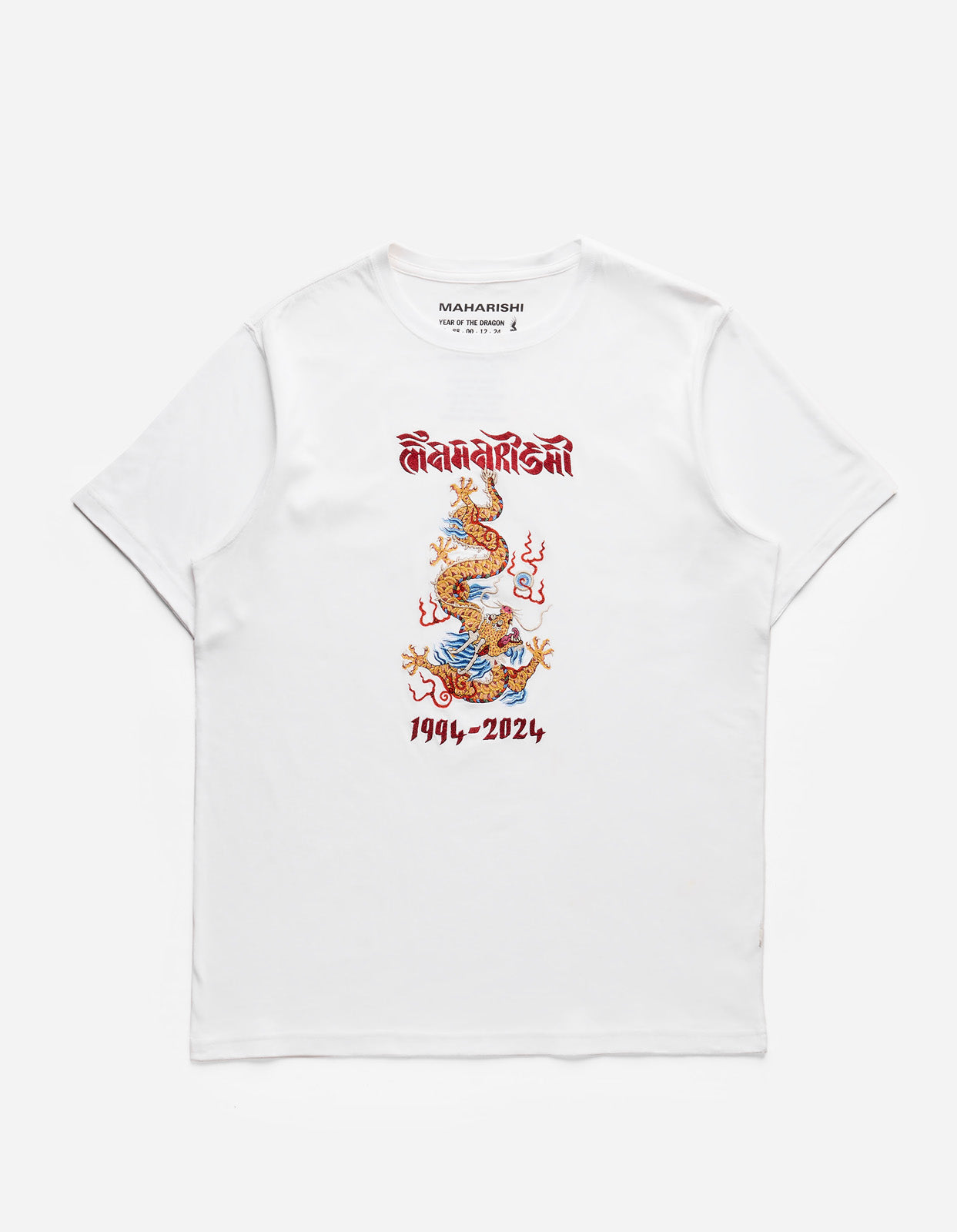 5017 Descending Dragon T-Shirt White