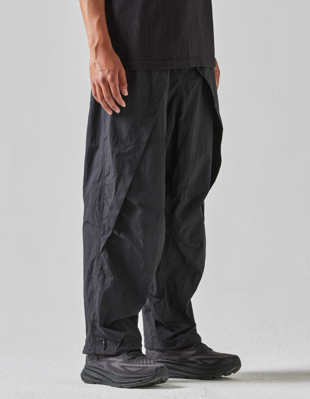 5042 Veg Dyed Hakama Track Pants Black