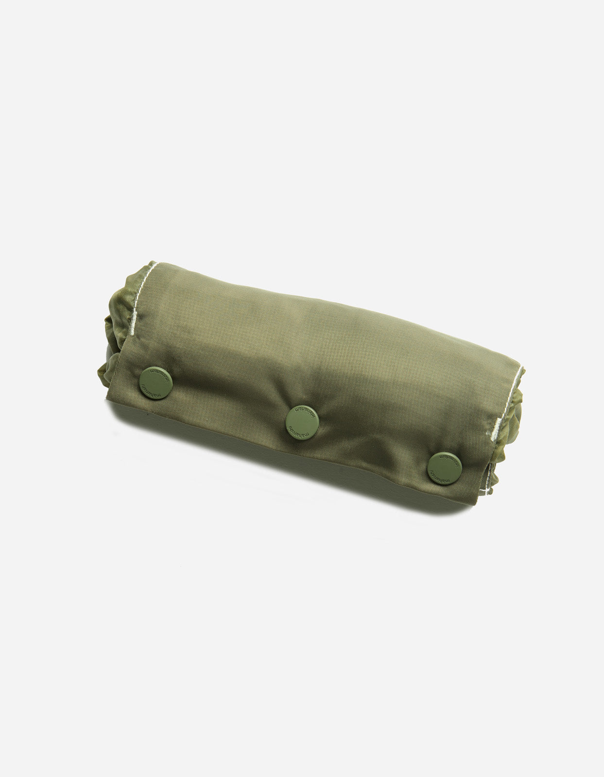 5073 Upcycled Rollaway Shopping Bag Olive