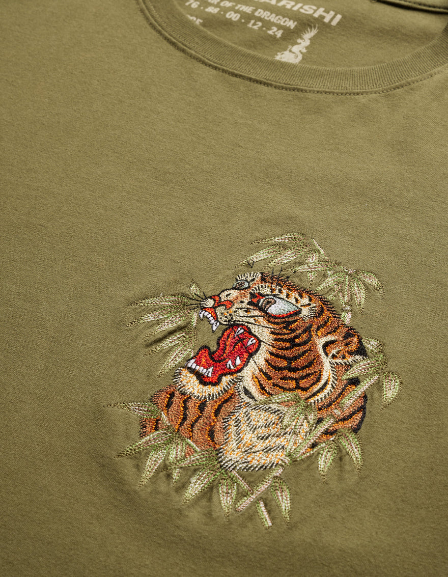 5102 Maha Tiger T-Shirt Olive OG-107F