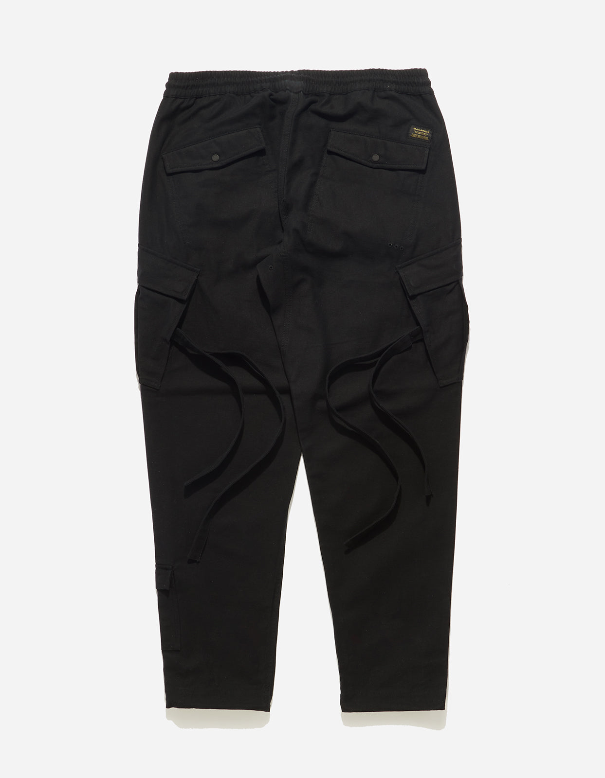 7026 MILTYPE Organic Cargo Pants Black