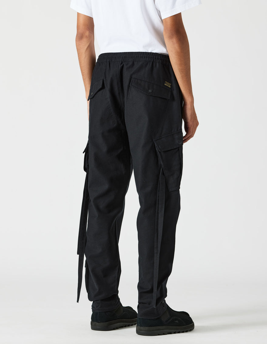 7026 MILTYPE Organic Cargo Pants Black