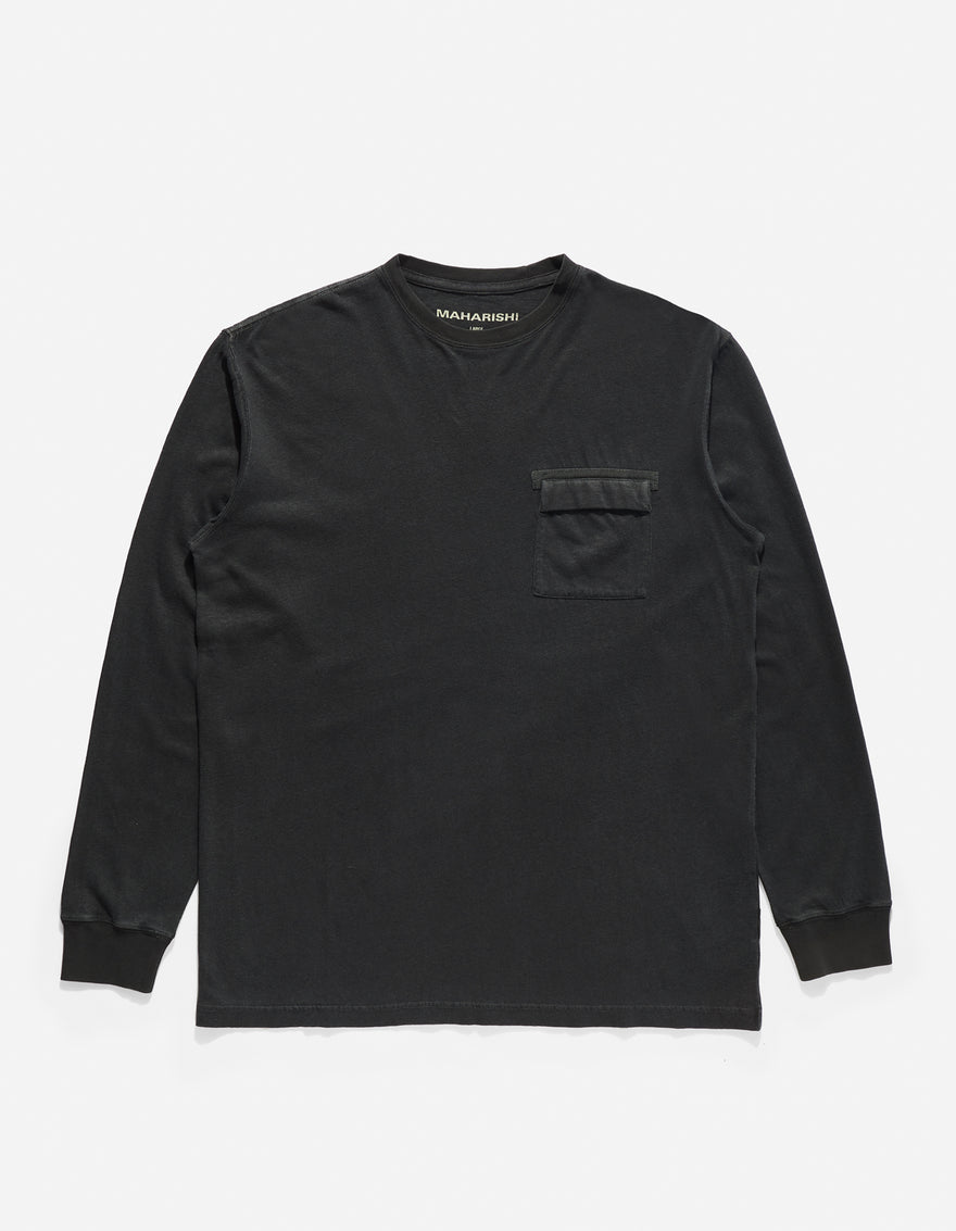 8010 Hemp Organic L/S Pocket T-Shirt Black