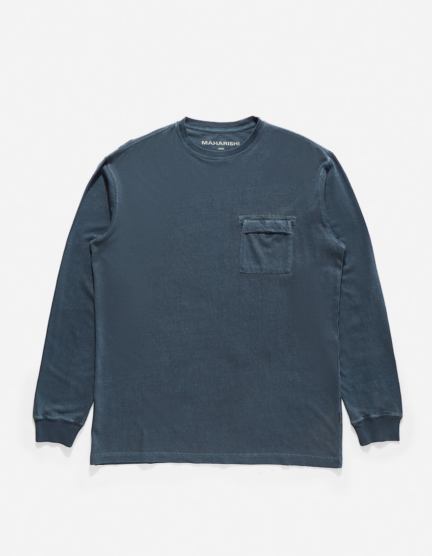 8010 Hemp Organic L/S Pocket T-Shirt Navy