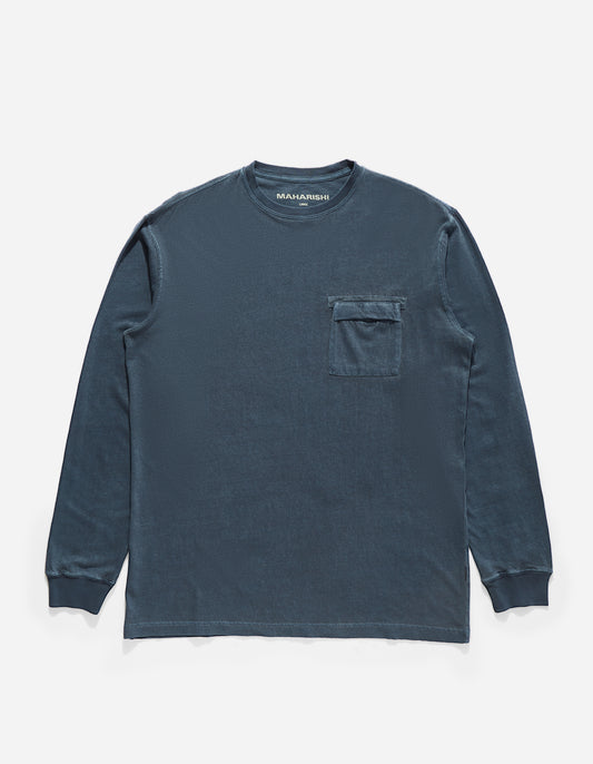 8010 Hemp Organic L/S Pocket T-Shirt Navy