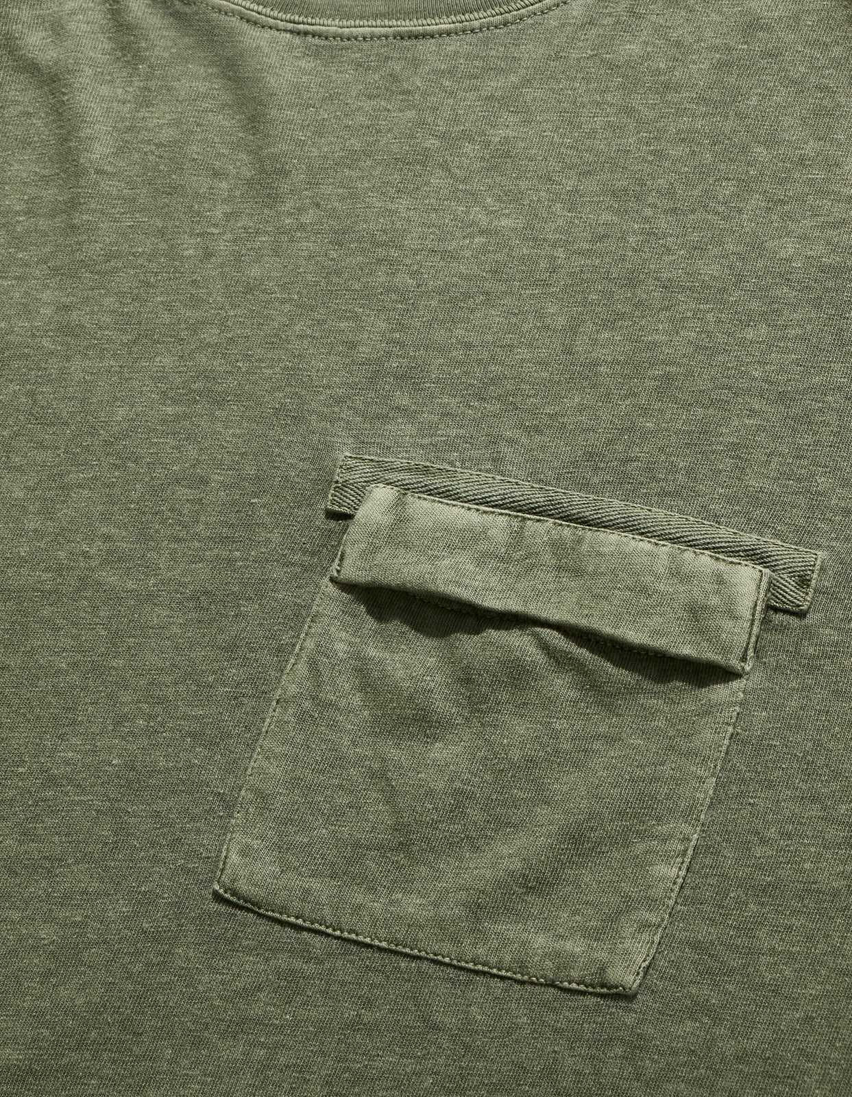 8010 Hemp Organic L/S Pocket T-Shirt Olive OG-107F