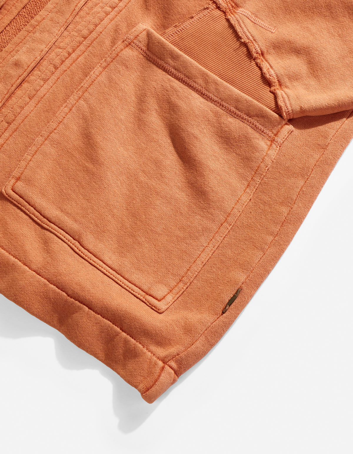 3526 Hemp Organic Sweat Kimono Rust