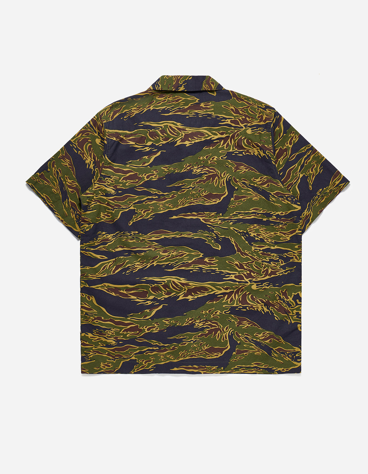 8171 Camo Camp Collar Shirt Mint Gold Tigerstripe