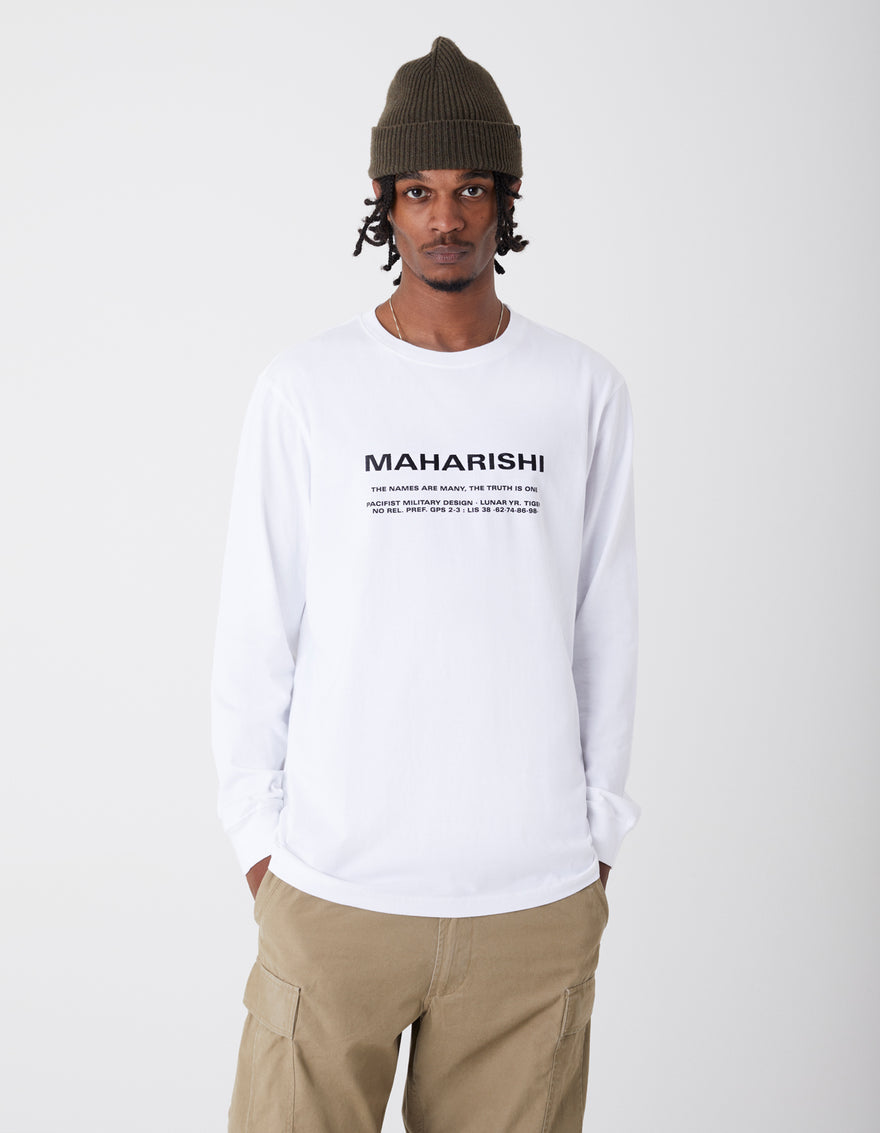 9754 MILTYPE Embroidered L/S T-Shirt · Organic Cotton Jersey 190 White
