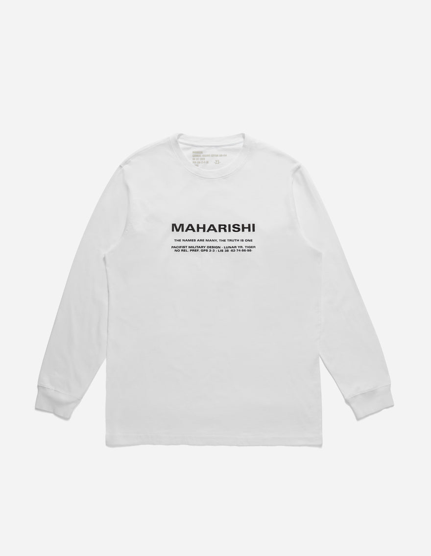 9754 MILTYPE Embroidered L/S T-Shirt · Organic Cotton Jersey 190 White