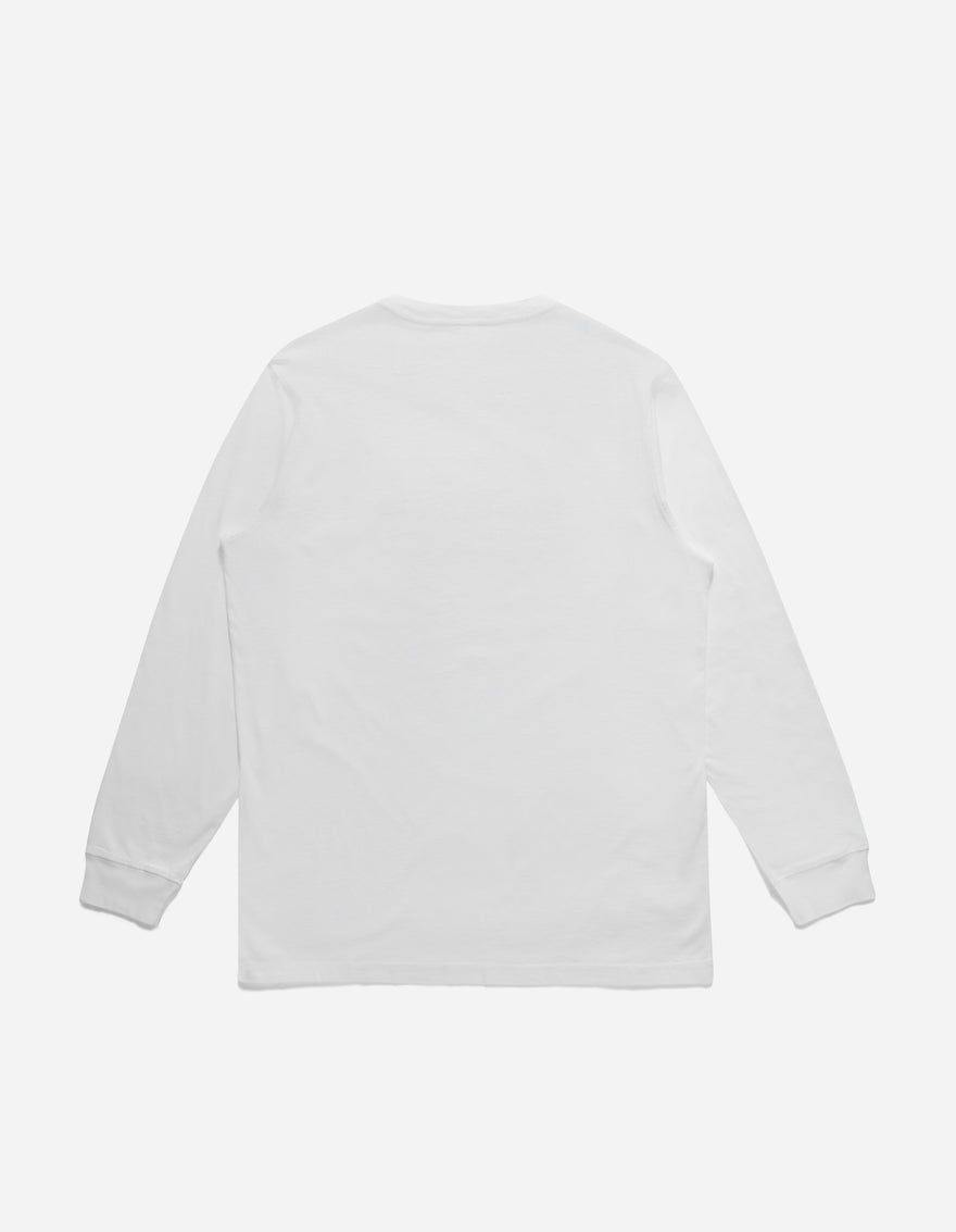 9754 MILTYPE Embroidered L/S T-Shirt · Organic Cotton Jersey 190 White